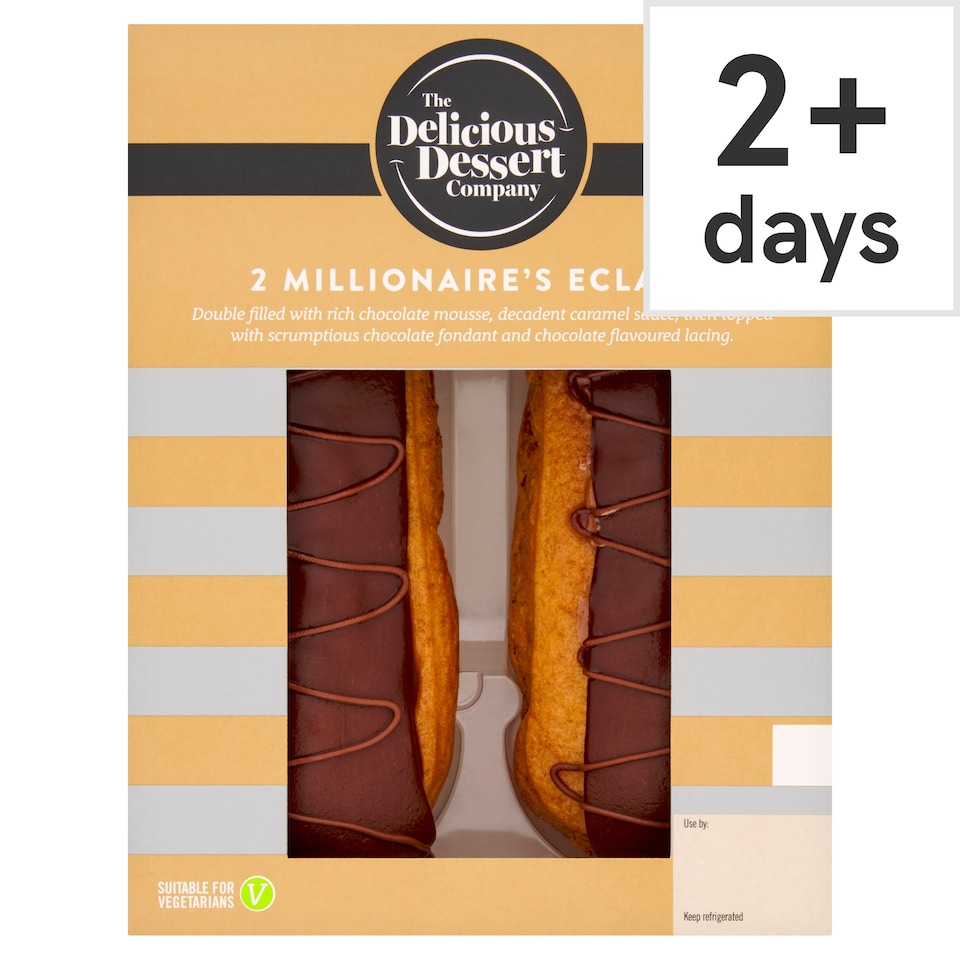 The Delicious Dessert Company 2 Millionaire Eclairs