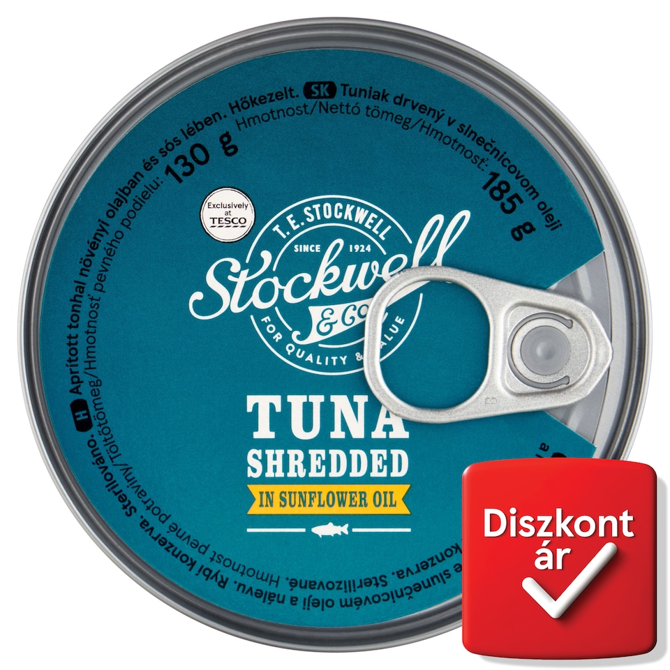 Stockwell & Co. Shredded Tuna in Oil and Brine 185 g