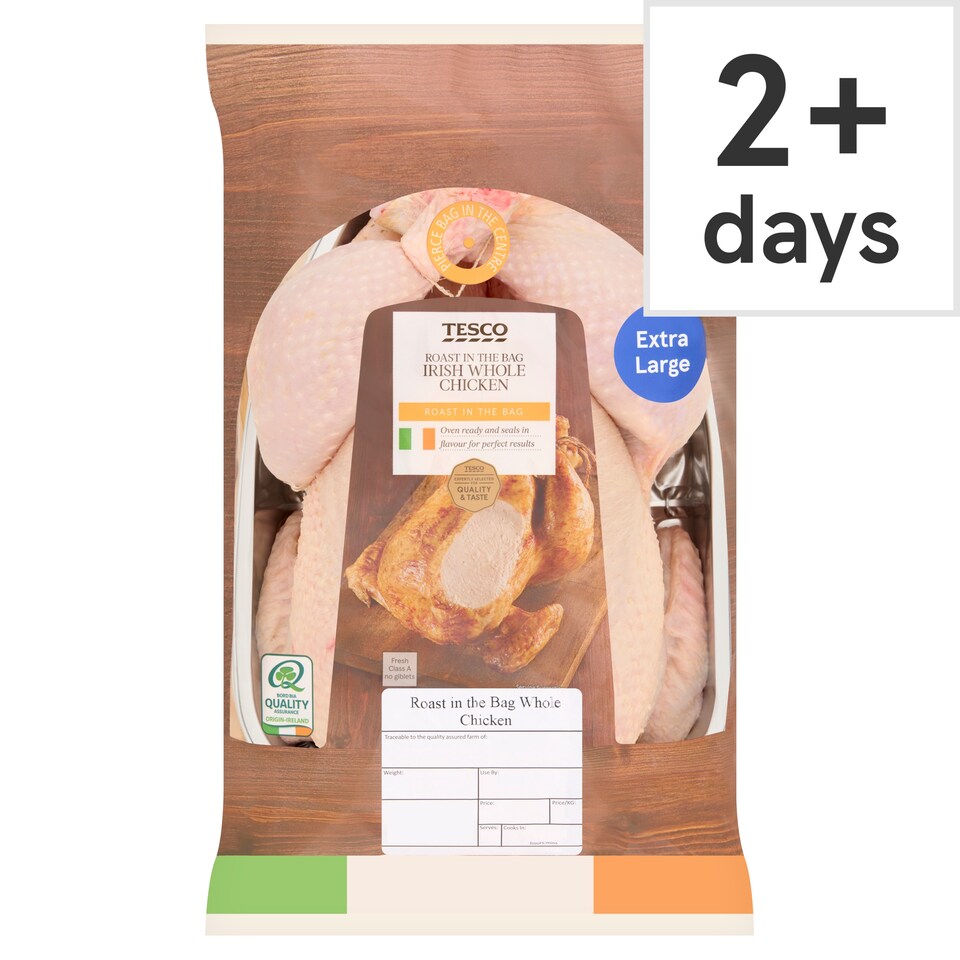 Tesco Roast in the Bag Irish Whole Chicken 2.1kg
