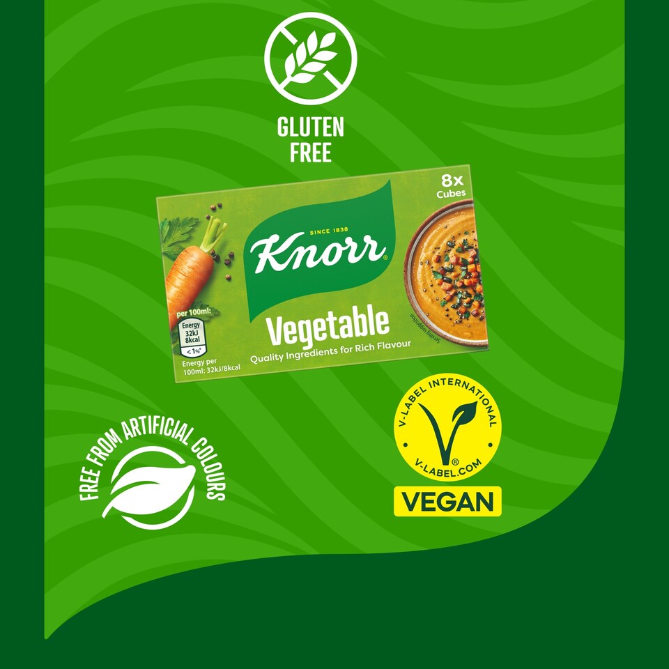 image 1 of Knorr Vegetable 8 Stock Cubes 80g