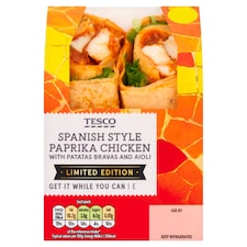 Tesco Spanish style Paprika Chicken with Patatas Bravas and Aioli Limited Edition