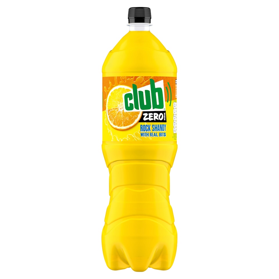 Club Zero Sugar Rock Shandy Soft Drink 1.75 Litre