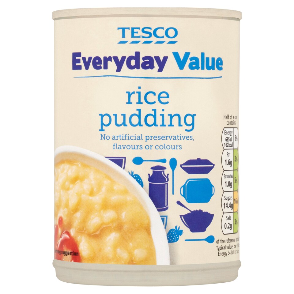Tesco Every Day Value Rice Pudding 400G