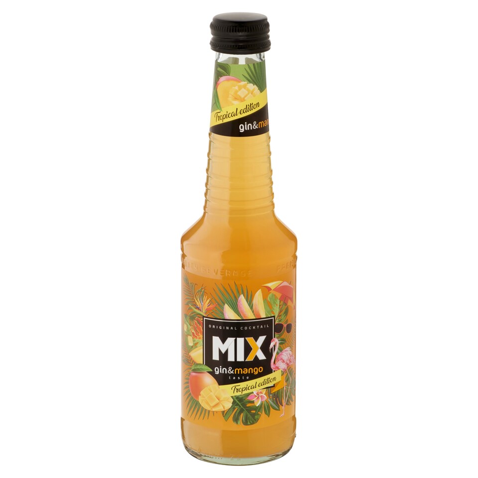 Mix szénsavas alkoholos koktél mix gin & mangó ízesítéssel 4% 0,33 l  1. kép