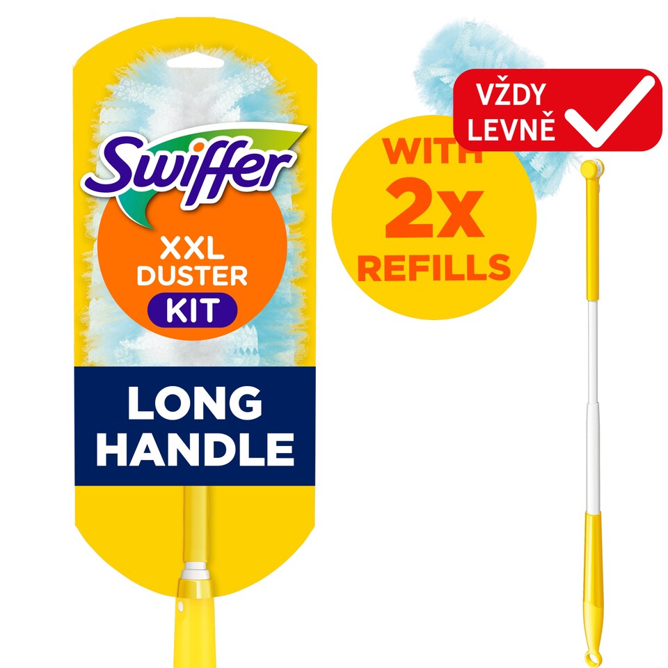 Obrázek 1 pro produkt Sada Swiffer XXL Na Suché Čištění Podlah (1 Násada + 2 Prachovky)