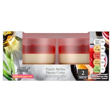 Tesco Finest Peach Melba Panna Cotta Summer Edition 2 x 103g