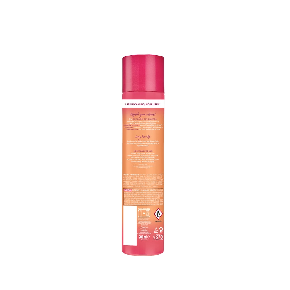 image 1 of L'oreal Paris Elvive Dream Lengths Air Volume Dry Shampoo 200Ml