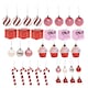 image 2 of Tesco Candy Cane Baubles Christmas Decorations 34 Pack