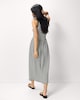 image 3 of F&F Cotton Rich Striped Scallop Edge Sleeveless Dress in Multi Black White