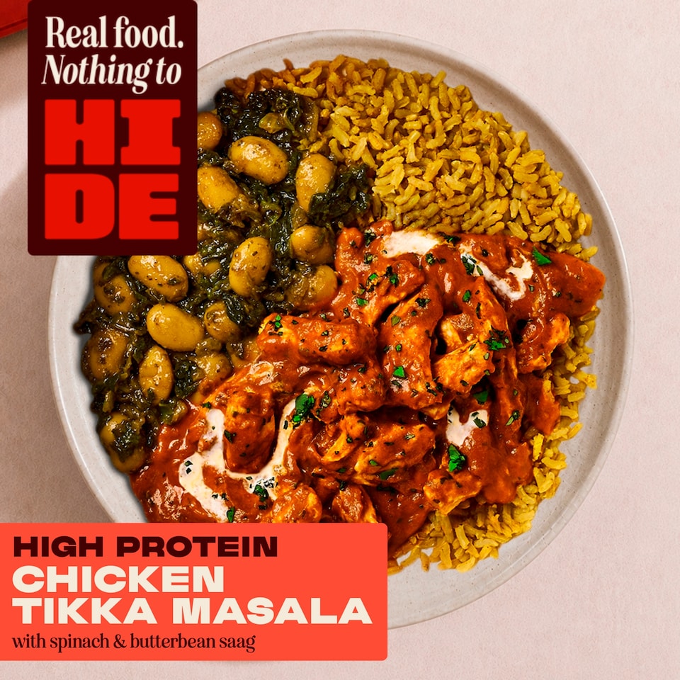 image 1 of HIDE Chicken Tikka Masala with SAAG & Brown Rice 390g