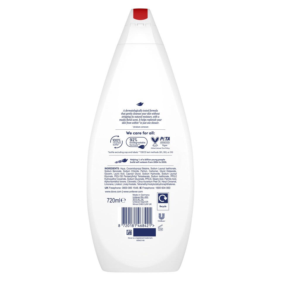 image 1 of Dove Body Wash Velvet Glow 720ml