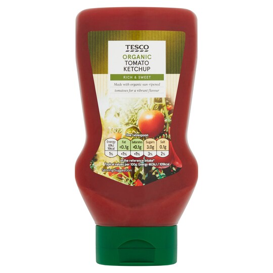 Tesco Organic Tomato Ketchup 445G Tesco Groceries