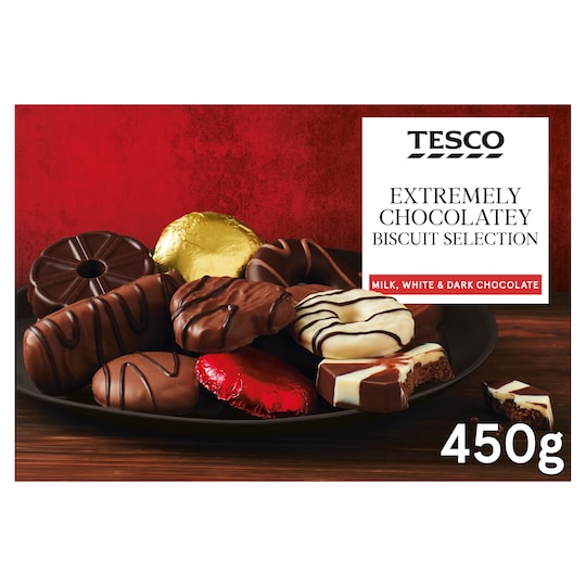 Tesco Chocolatey Biscuit Selection 450G Tesco Groceries