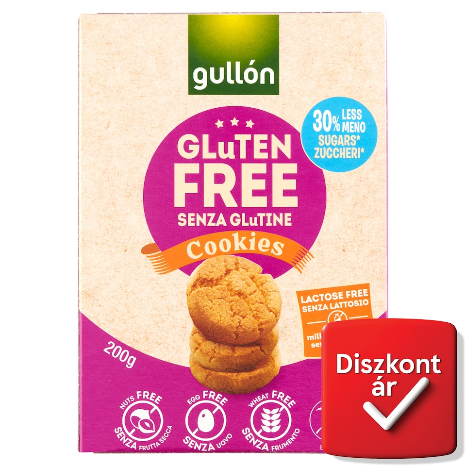Gullón Pastas glutén- tej- és laktózmentes keksz 200 g  1. kép