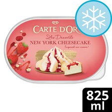 Carte D'or Deluxe New York Cheesecake Ice Cream Tub 825ml
