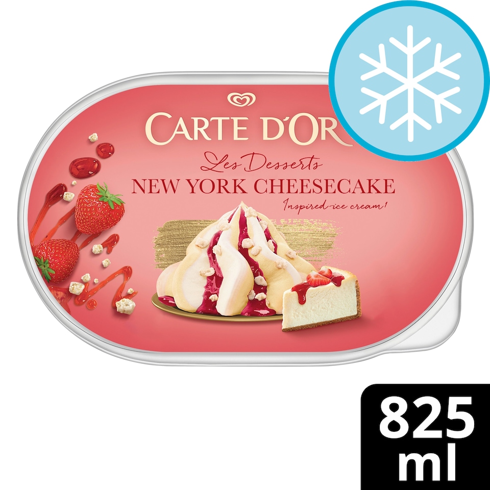 image 1 of Carte D'or Deluxe New York Cheesecake Ice Cream Tub 825ml