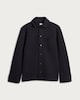 image 4 of F&F Boys Cotton Blend Button Up Shirt Jacket in Navy