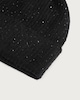 image 2 of F&F Knitted Embellished Pom Pom Beanie Hat in Black
