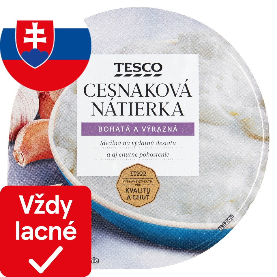 Tesco Cesnaková nátierka 135 g