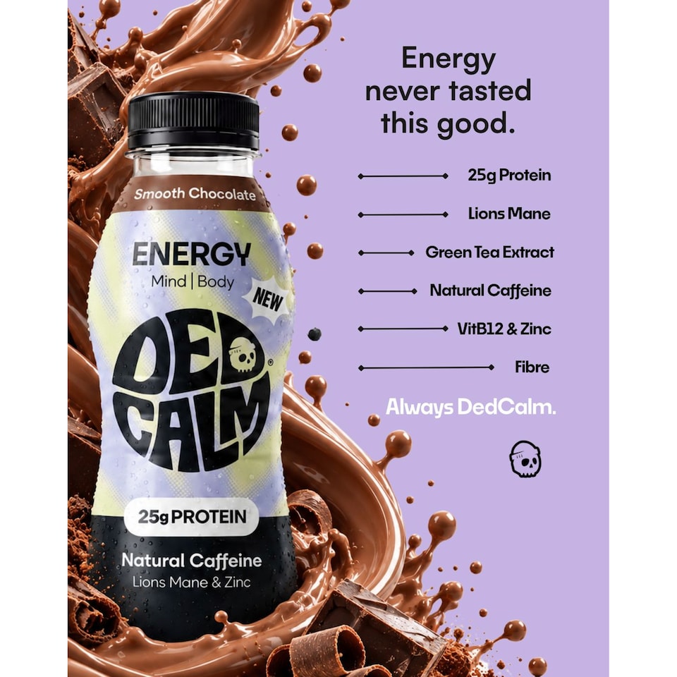 image 1 of DedCalm Protein Energy Drink - Chocolate Flavour - 330ml