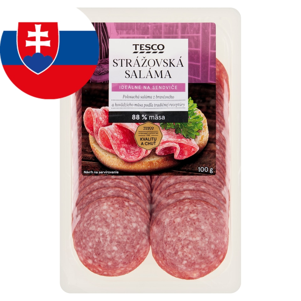 Tesco Strážovská Salami 100 g