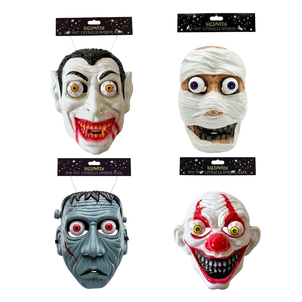 Halloween Pop Out Eyeballs Horror Mask Assortment