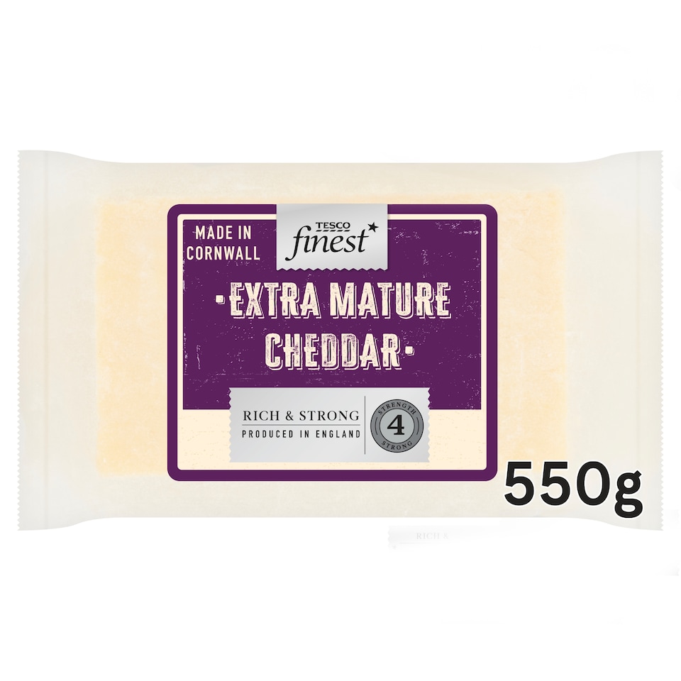 Tesco Finest Extra Mature Cheddar Cheese 550g
