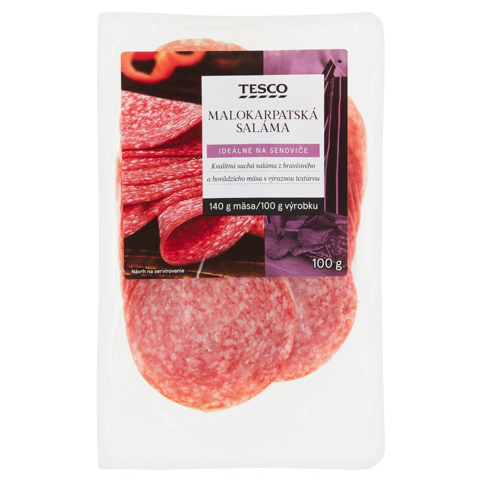 Tesco Malokarpatská saláma 100 g