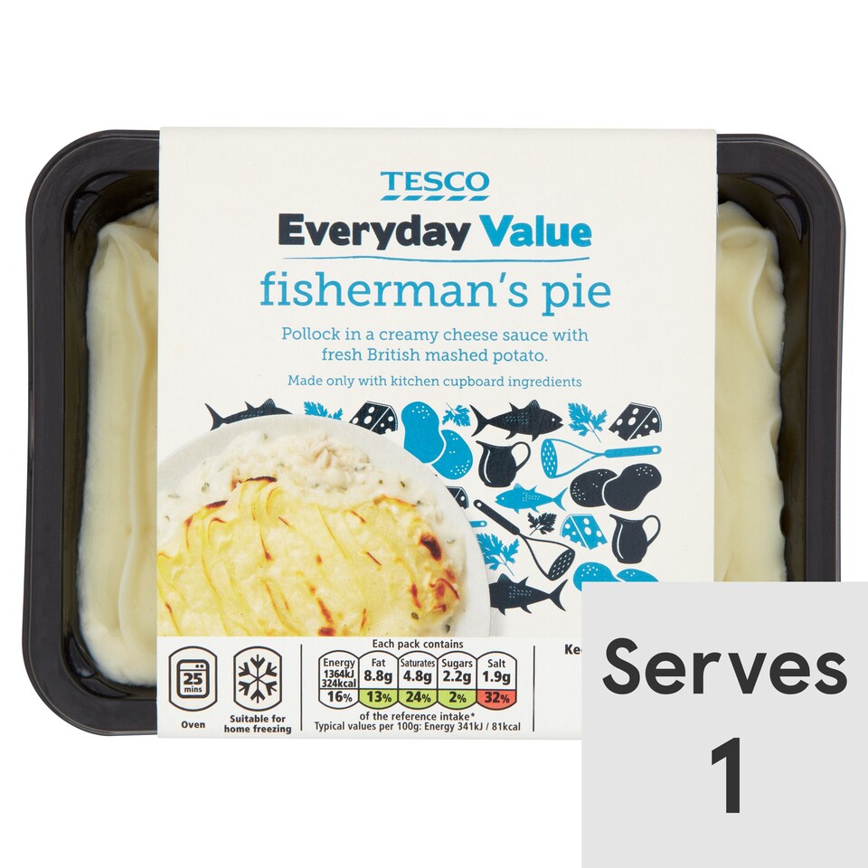 Tesco Everyday Value Fisherman's Pie 400G