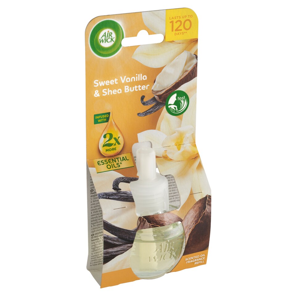 Obrázek 1 pro produkt Air Wick Tekutá náplň do elektrického přístroje vanilka a bambucké máslo 19ml