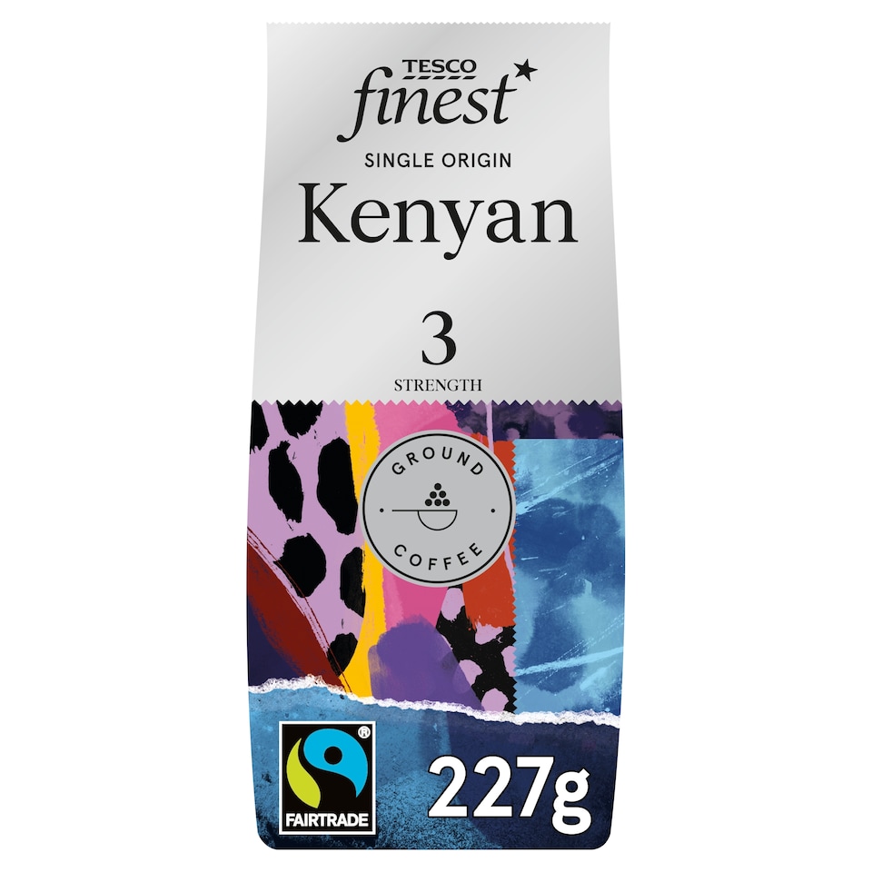 Tesco Finest Fairtrade Kenyan Ground Coffee 227g