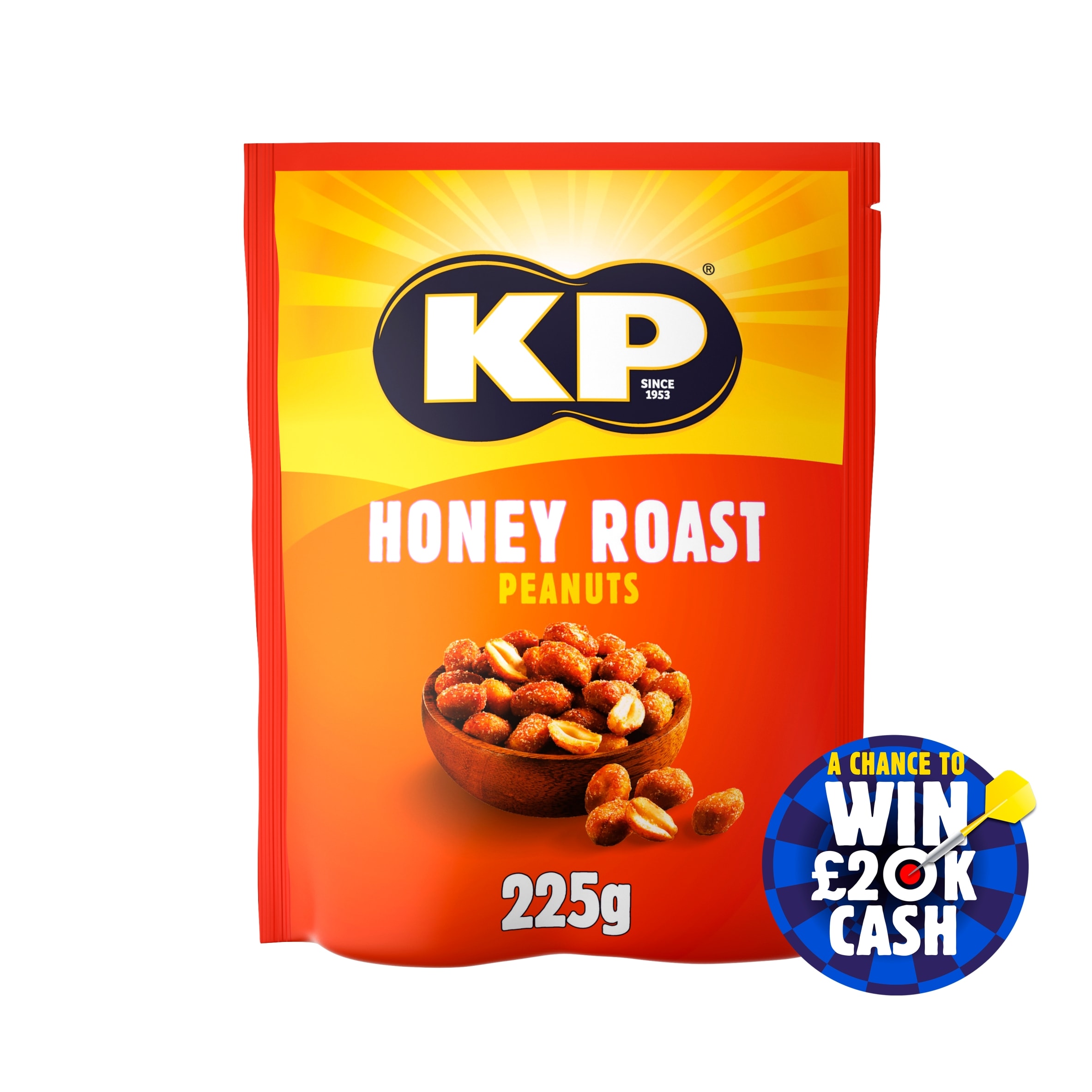 Kp Honey Roast Peanuts 225G