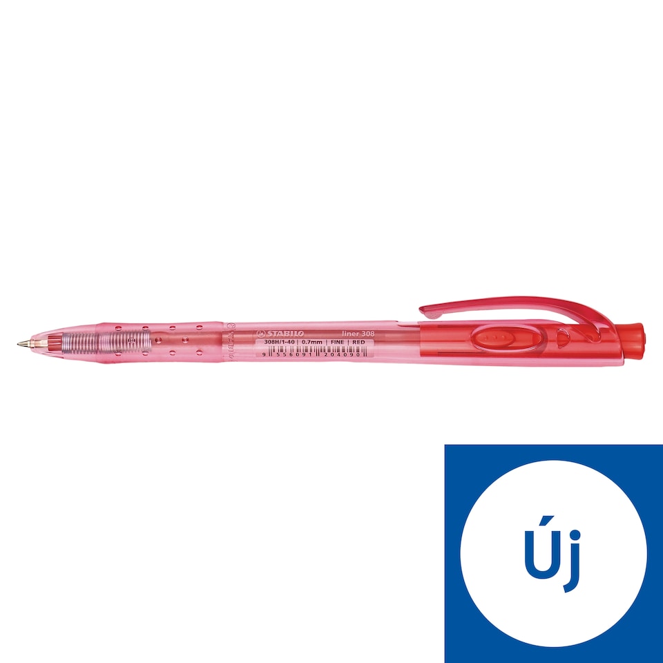 Stabilo Liner 308 Red Ballpoint Pen