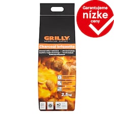 Grilly Drevené uhlie v briketách 2,5 kg