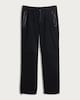 image 4 of 9 Peaks Drawstring Trousers with Zip Pockets in Black