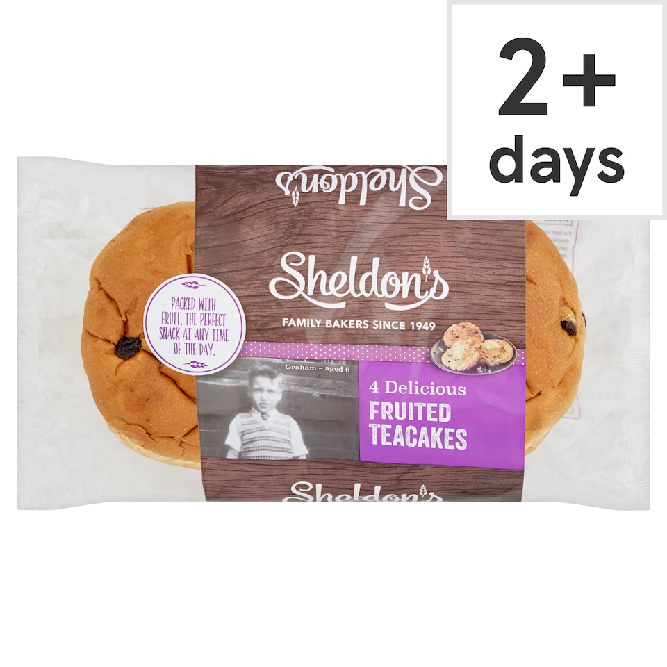 Sheldon's Fruited Teacakes 4 Pack