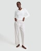 image 2 of F&F Ribbed Festive Henley Top and Trousers Pyjamas Set in Cream