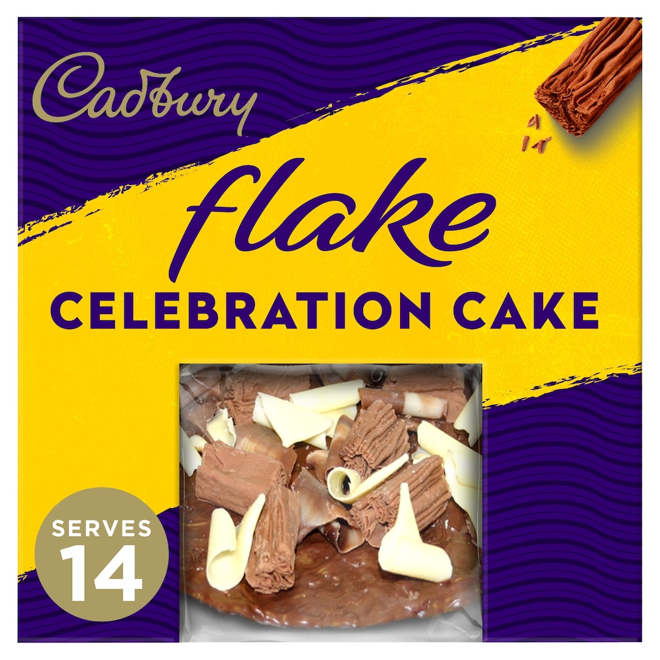 image 1 of Cadbury Flake Chocolate Celebration Cake
