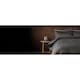 image 1 of F&F Home Hotel Charcoal Double Stitch Edge Duvet Set Double