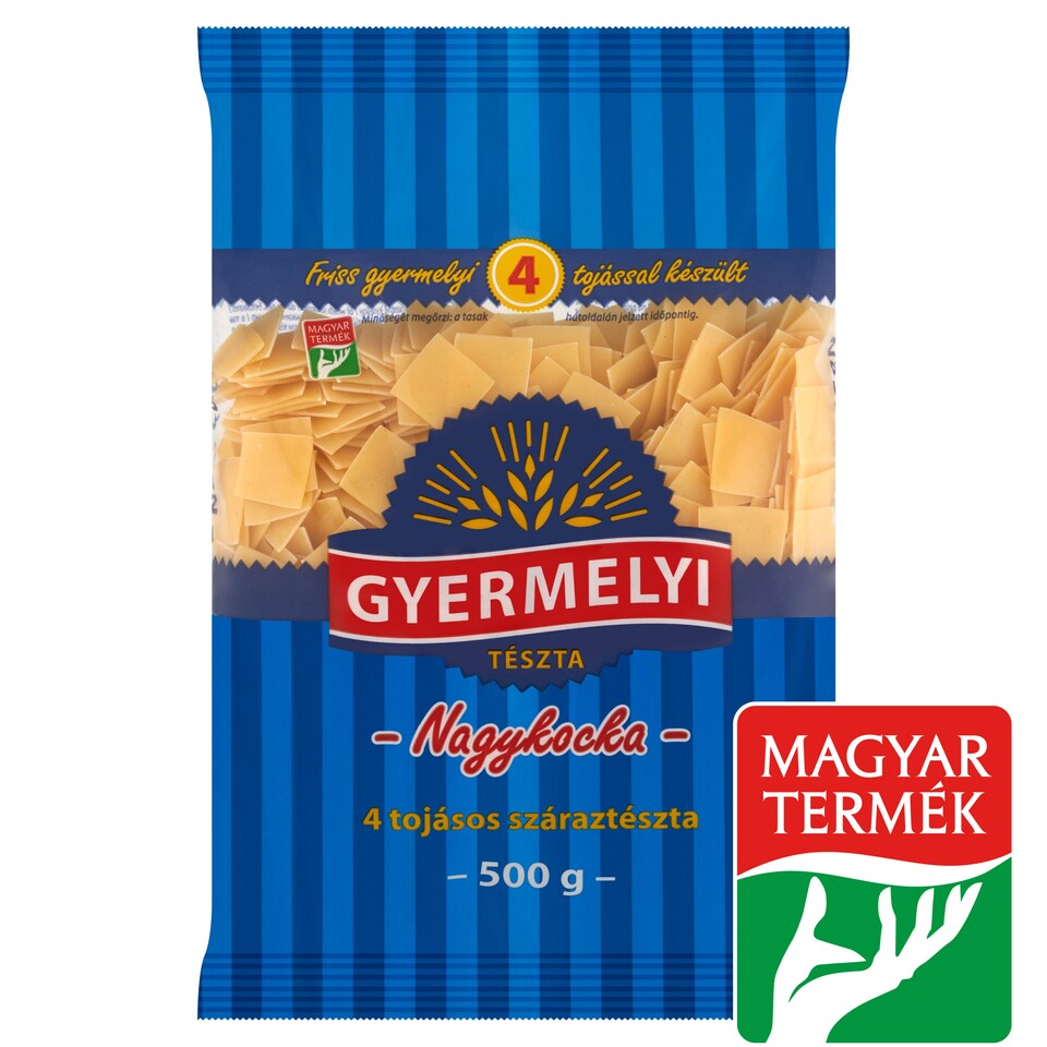 Gyermelyi nagykocka 4 tojásos száraztészta 500 g