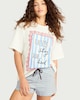 image 2 of F&F 2-Piece Pure Cotton Slogan Pyjama Set in Multi Blue