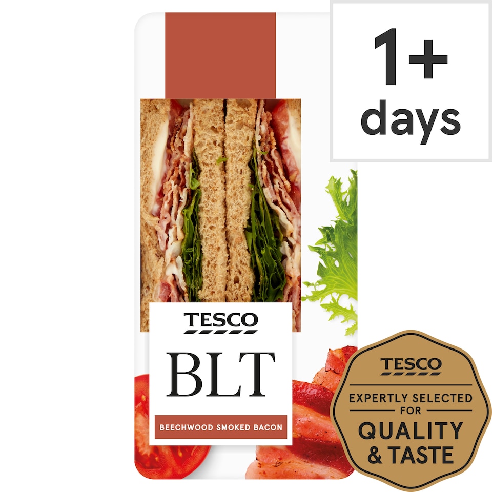 Tesco Bacon Lettuce & Tom Sandwich