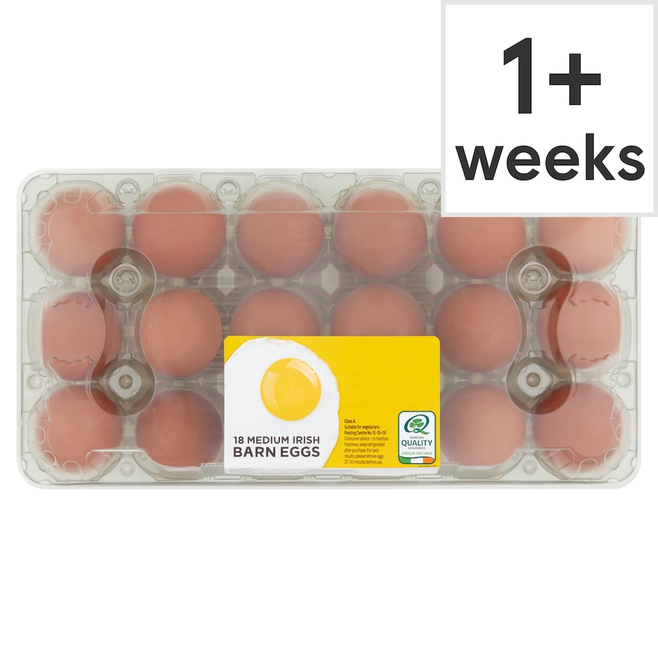 Tesco 18 Medium Irish Barn Eggs
