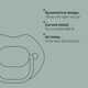 image 4 of Tommee Tippee Moda Orthodontic Soothers 0-6m 2 Pack