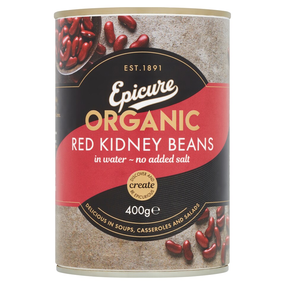 Epicure Organic Red Kidney Beans In Water 400G