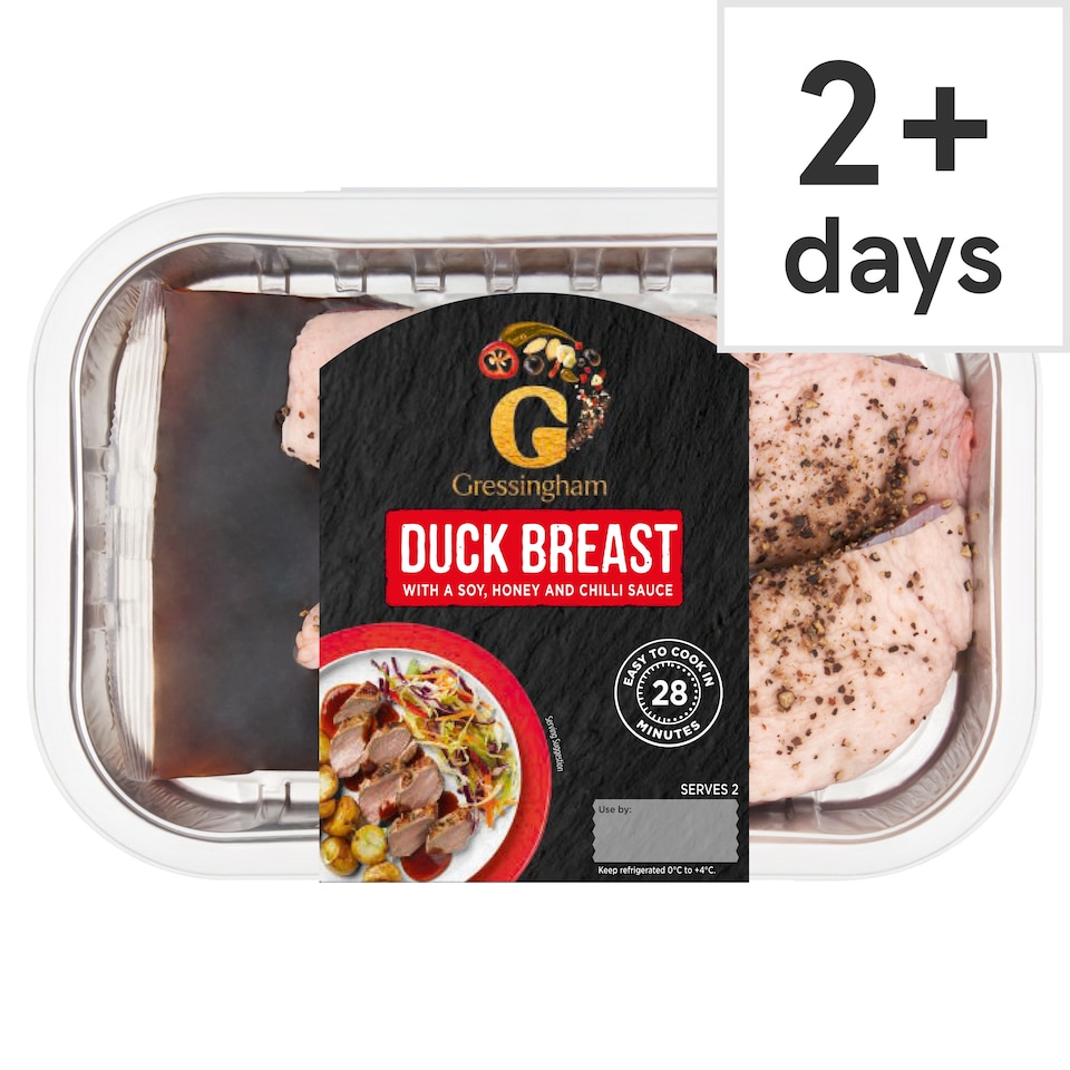 Gressingham Duck Breast with Soy, Chilli & Honey Sauce 320g