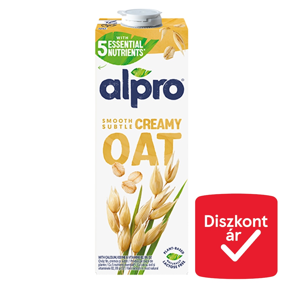 Alpro zabital hozzáadott kalciummal, jóddal, B2-, és D2-vitaminnal 1 l 
