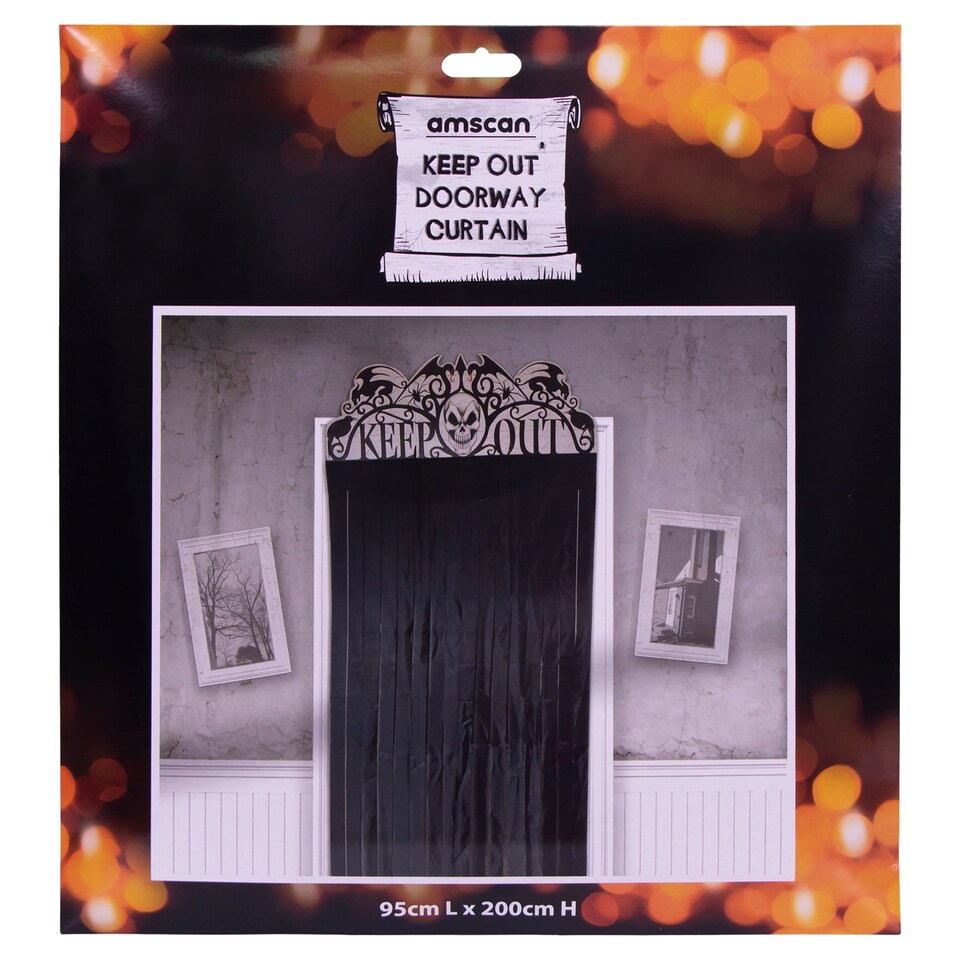 Amscan Keep Out Doorway Curtain