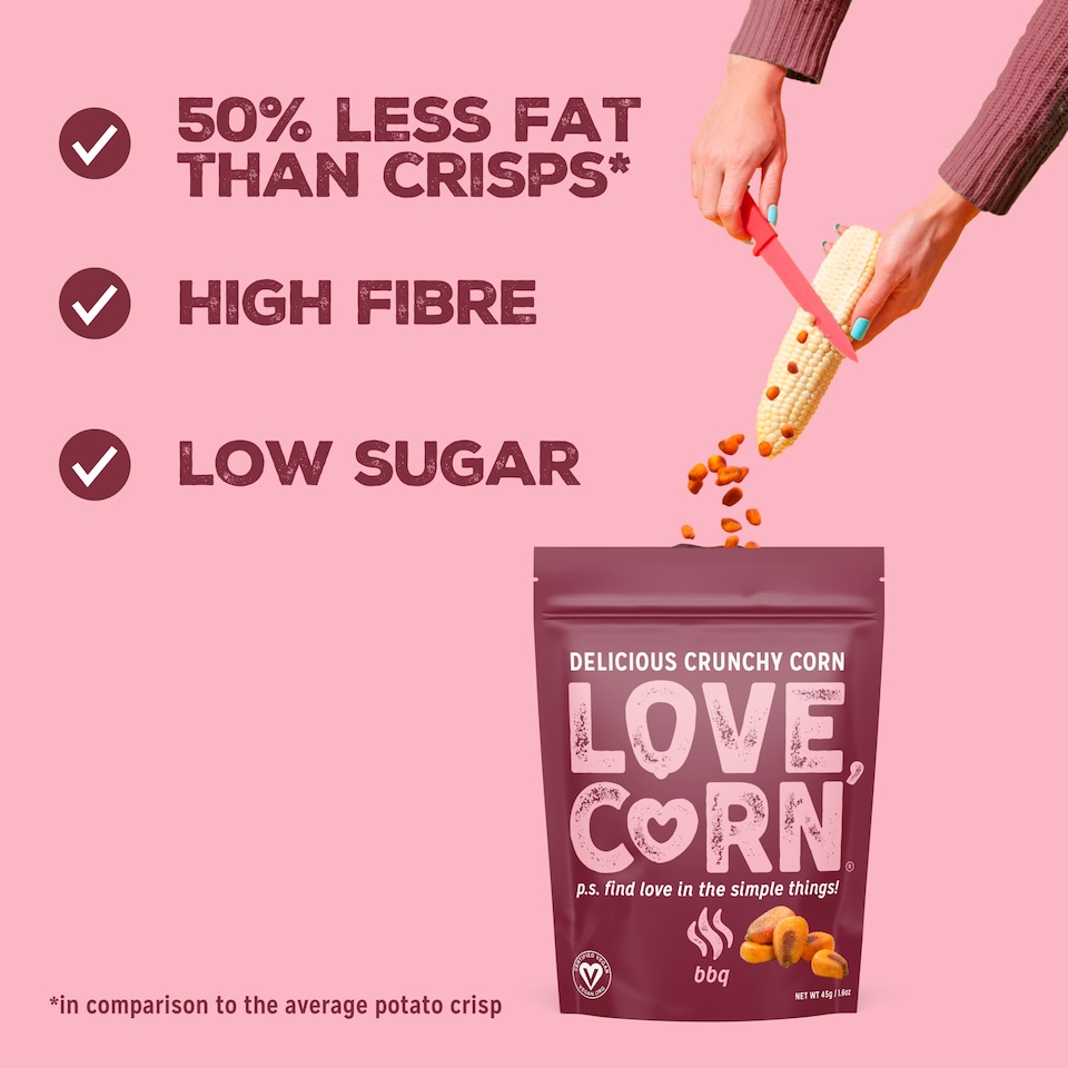 image 1 of Love,Corn Bbq Roasted Corn Snack 45G