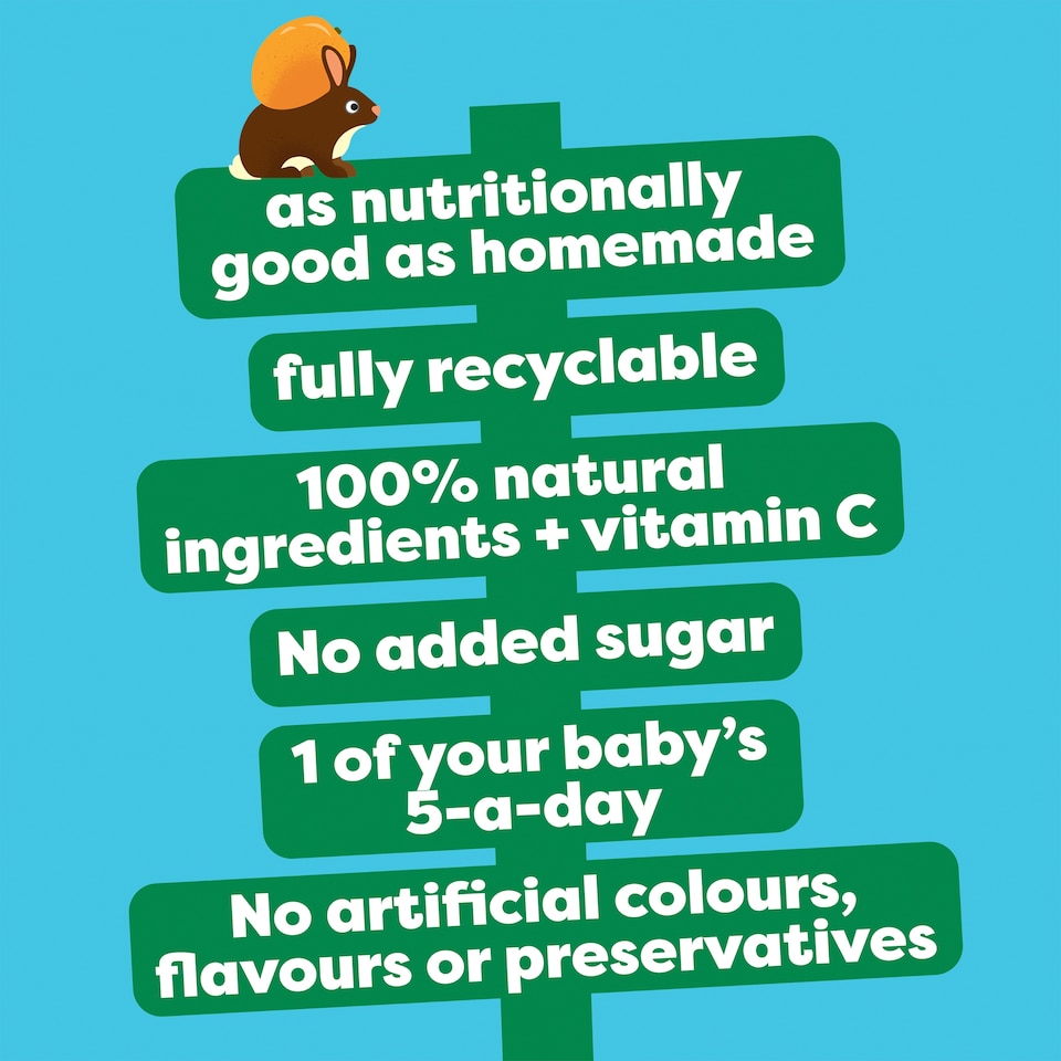 image 1 of Heinz Peach, Mango, Banana & Apple Baby Food Fruit Puree Pouch 100g